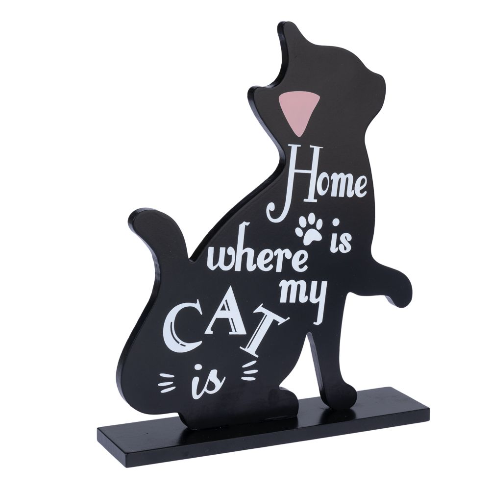 TIAKI Decorative Sign Cat Silhouette 1 decorative sign