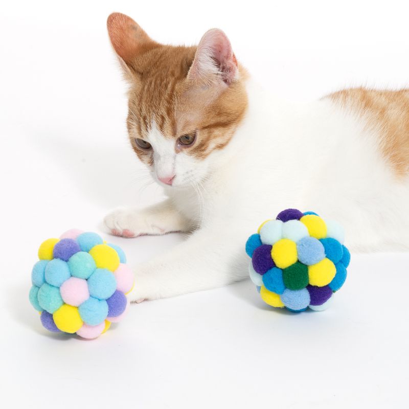 TIAKI Pompom Balls for Cats Set of 3