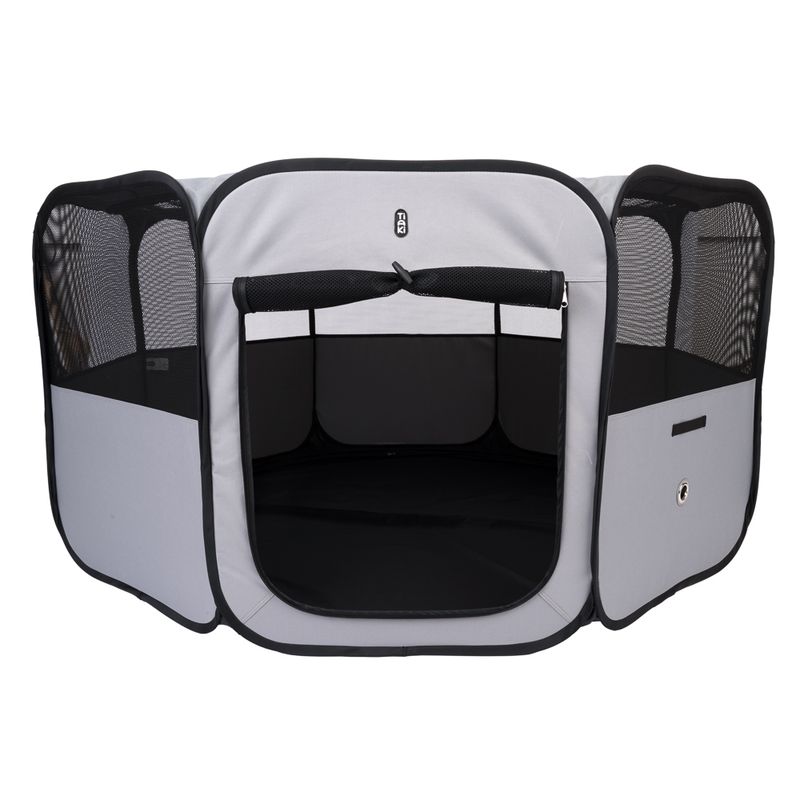 TIAKI Collapsible Run for Puppies & Small Pets S: 88 x 88 x 41.5 cm (L x W x H)