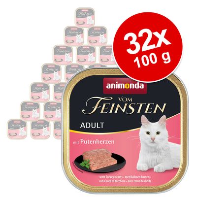 Megapack animonda vom Feinsten Adult 32 x 100g Turkey Hearts