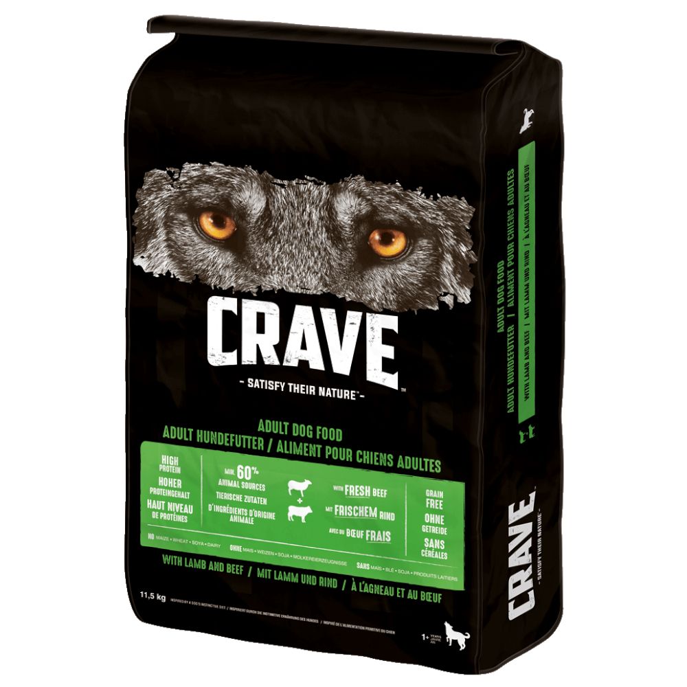 Crave Adult Lamb & Beef Dry Dog Food 1kg