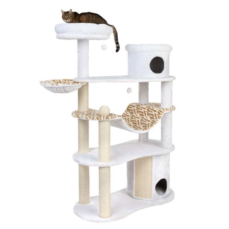 White Tiger XXL Cat Tree White (2 packages)