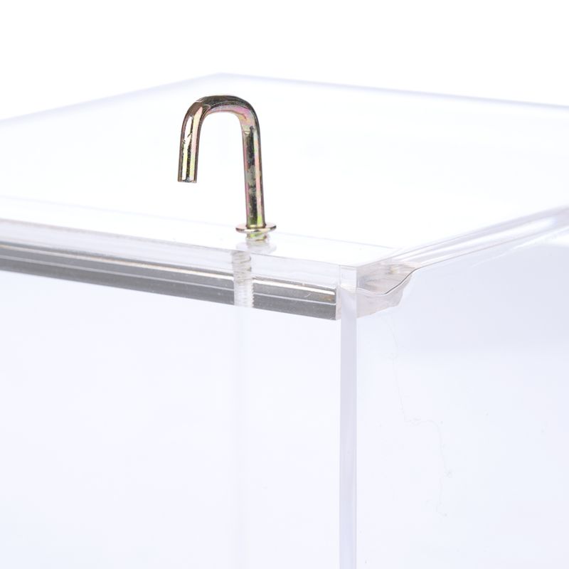 TIAKI No-Mess Acrylic Bird Feeder Size S: 13 x 14 x 13cm (L x W x H)