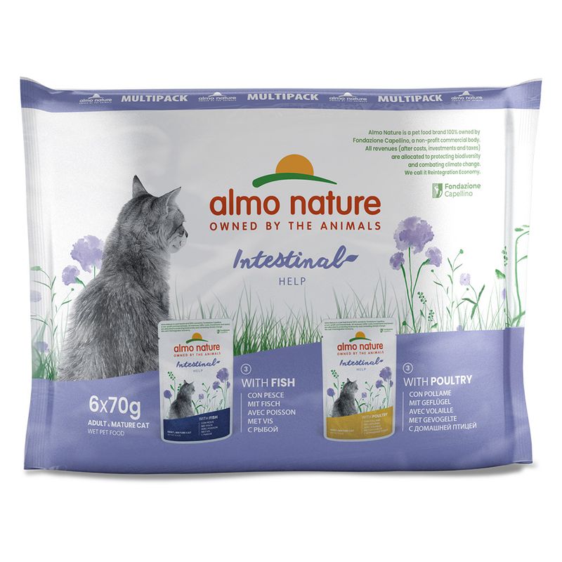 Almo Nature Holistic Intestinal Help Pouches 70g Poultry & Fish (6 x 70g)