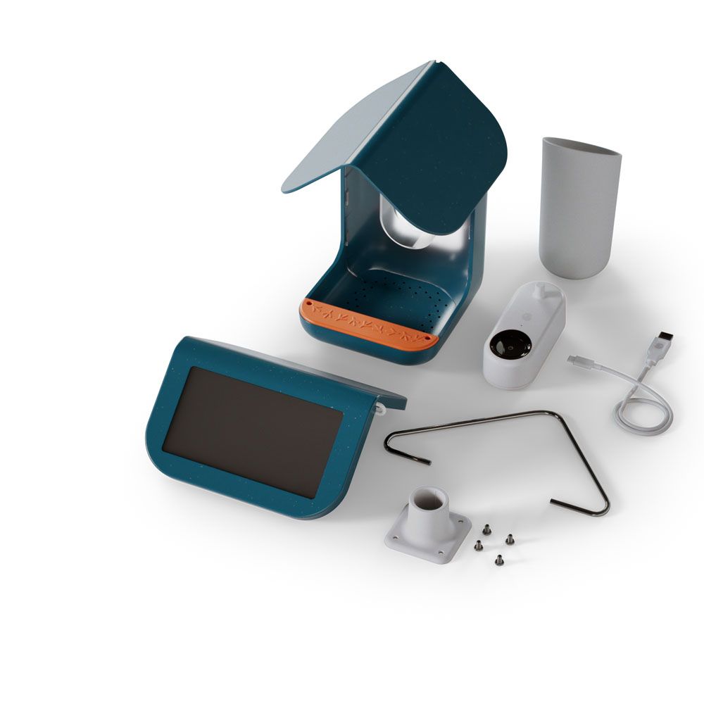 Bird Buddy Smart Bird Feeder with Solar Roof 16 x 17.5 x 23cm (L x W x H)