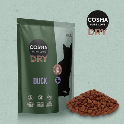 Cosma Extruded Duck Dry Food 400g
