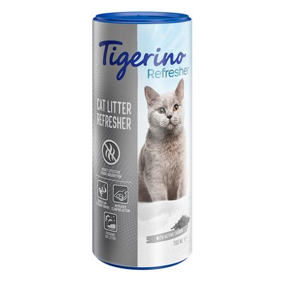Tigerino Refresher Natural Clay Deodorant for Cat Litter – Active Carbon 700ml