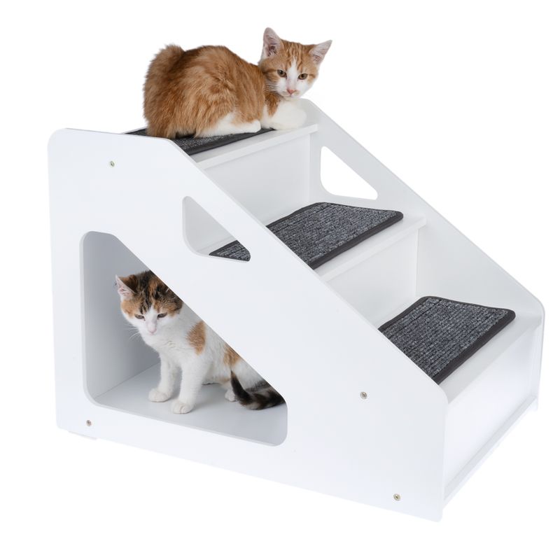 TIAKI Pet Stairs with Hiding Spot 60 x 44 x 45 cm (L x W x H)