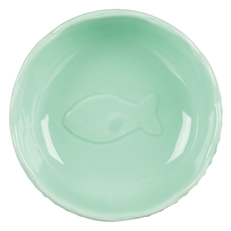 Trixie Ceramic Bowl with Fish Design Mint