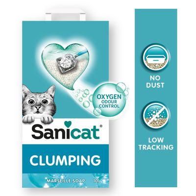 Sanicat Marseille Soap Clumping Cat Litter 10l