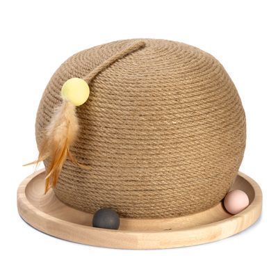 Designed by Lotte Wooden Scratching Ball with Ball Track 29.5 x 22cm (W x H)