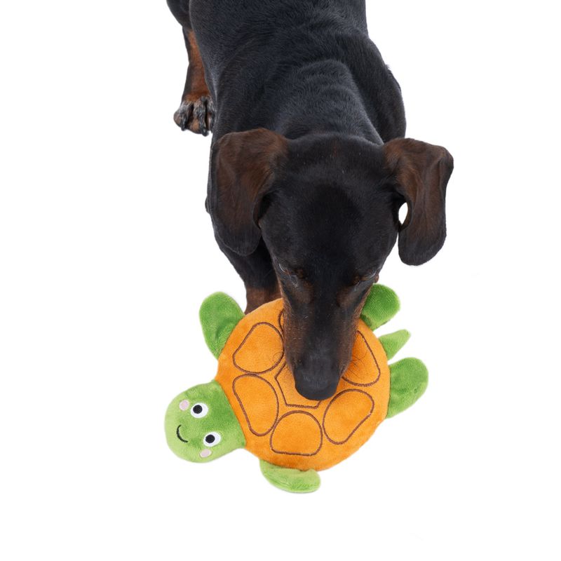 TIAKI Silent Squeaky Turtle 16.6 x 19.5 x 4.5 cm (L x W x H)