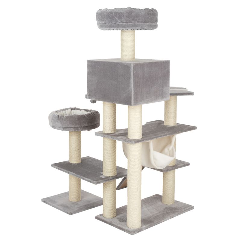 Gingerbread Cat Tree with Ladder - XXL Grey