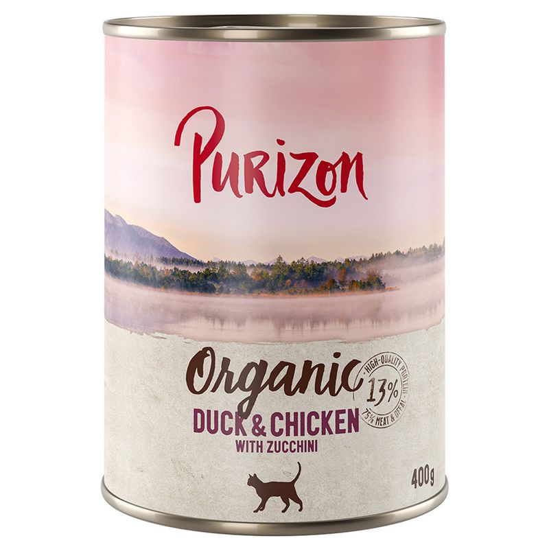 Purizon Organic Saver Pack 24 x 400g Duck & Chicken with Courgette