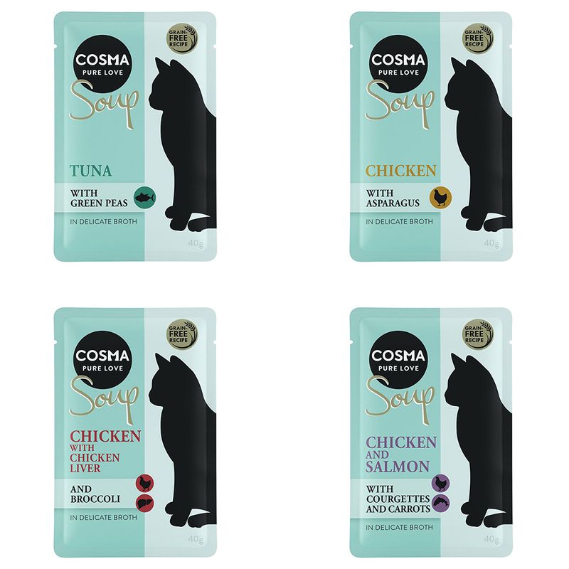 Cosma Soup 12 x 40g Mix 1 (4 Varieties)