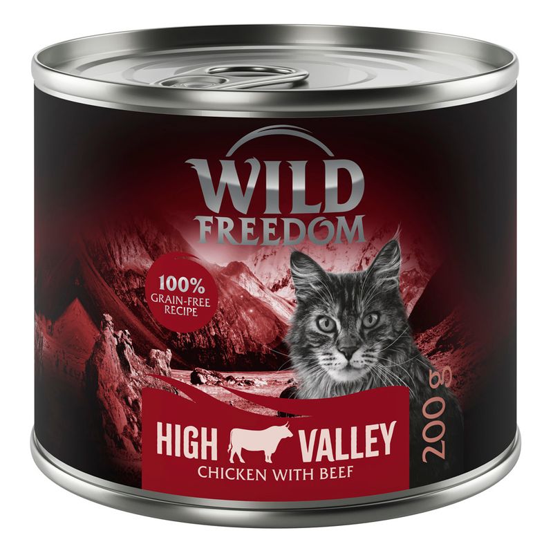 Wild Freedom Adult 6 x 200g Mixed Pack I - Grain-Free (Chicken, Pollock, Lamb, Rabbit, Game)