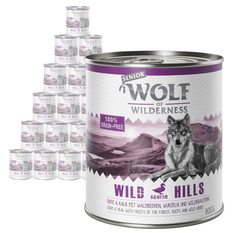Wolf of Wilderness Senior Saver Pack 24 x 800g Mixed Pack