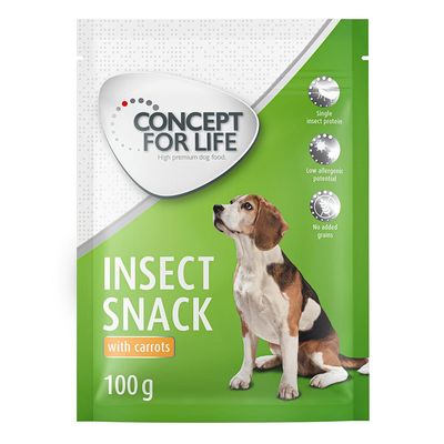 Concept for Life Insect Snack Saver Pack 3 x 100g Carrot