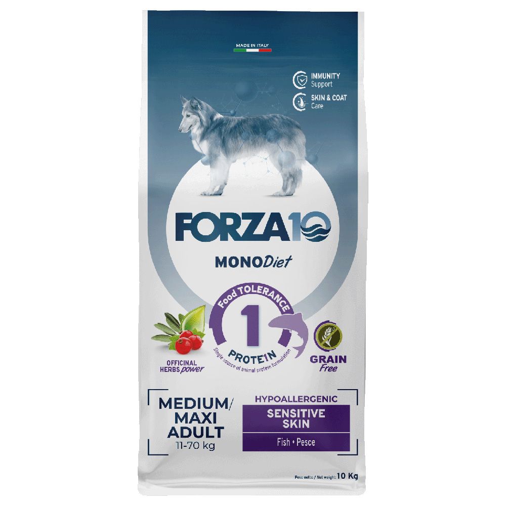 Forza10 Diet Medium & Large Mono Sensitive Skin with Fish 10kg