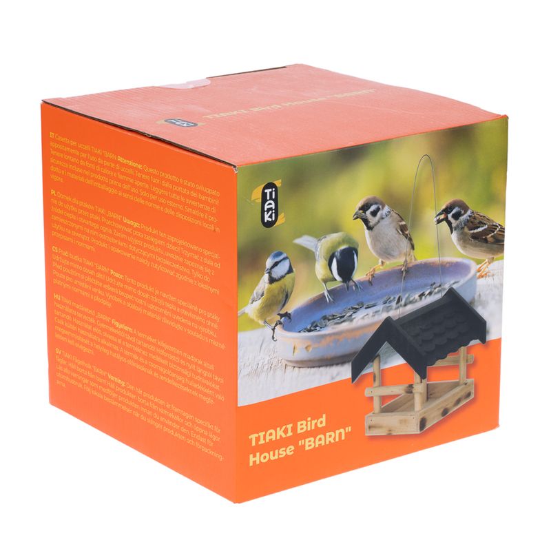 TIAKI Barn Bird House approx. L 19 x W 19 x H 18.5 cm