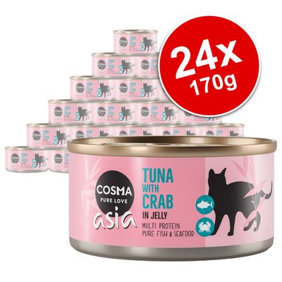 Cosma Asia in Jelly Saver Pack 24 x 170g Mix 1 (4 Varieties)