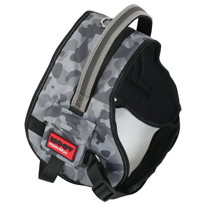Zolux Moov Adjustable Dog Harness – Camouflage Grey Size S: 50 - 66cm chest girth