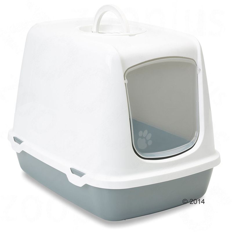 Savic Oscar Litter Box White / Grey