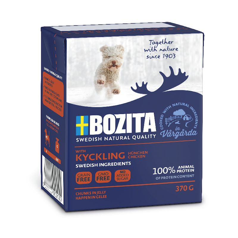 Bozita Chunks in Jelly 6 x 370g Chicken & Rice