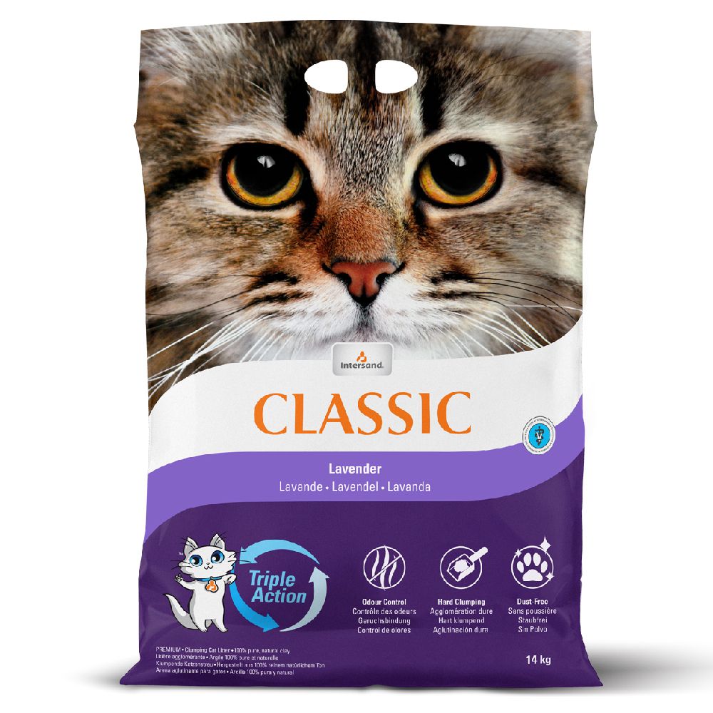 Intersand Classic Lavender Scented Cat Litter 14kg