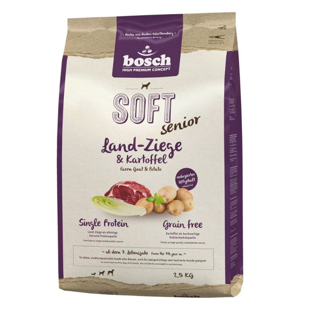 bosch Soft Senior Goat & Potato HPC Dog Food 2.5kg