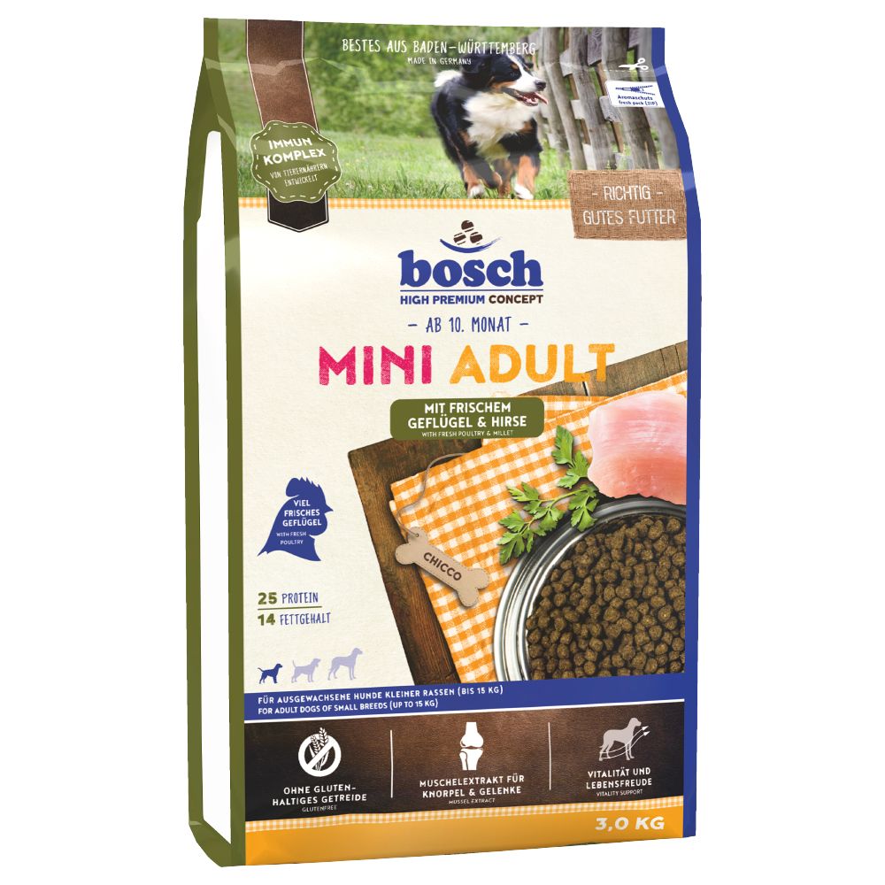 bosch Adult Mini Poultry & Millet Dry Dog Food 3kg