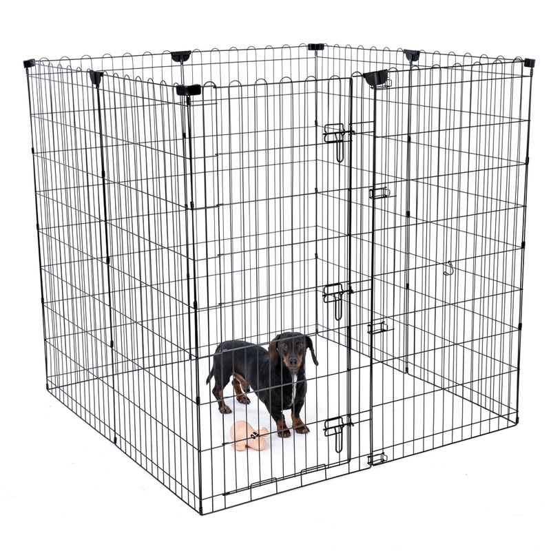 TIAKI High Metal Puppy Pen 8 panels each 61 x 106cm (W x H)