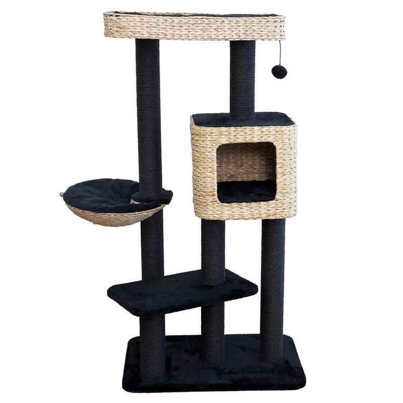 Karlie Water Hyacinth Scratching Post Sombra L black / natural