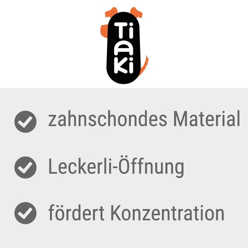 TIAKI Dog Toy Treat Ball Meteorite Size S: Ø 10 cm