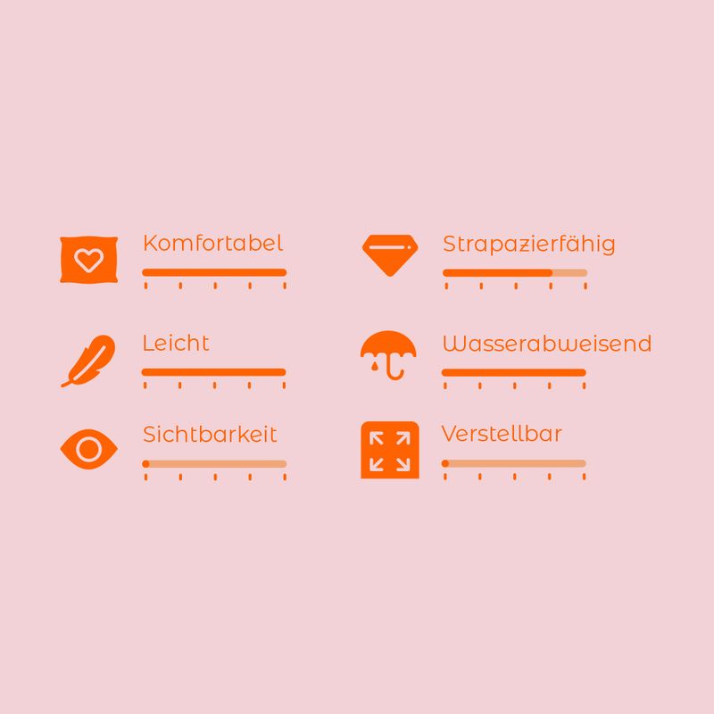 TIAKI Neo Comfort towline, red 5 m long, 6 mm wide