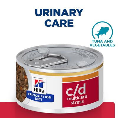 Hill's Prescription Diet c/d Multicare Stress Stew with Tuna & Vegetables 24 x 82g