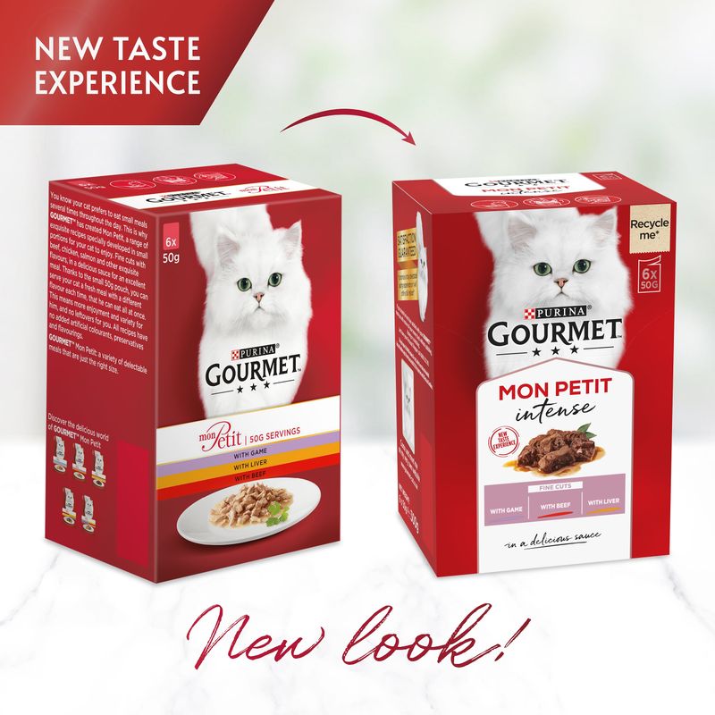 Gourmet Mon Petit 6 x 50g Tuna, Salmon, Trout