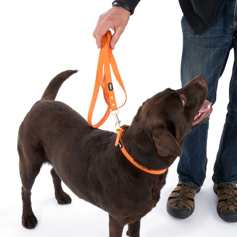 TIAKI Waterproof PVC Lead - Orange Length: approx. 200cm