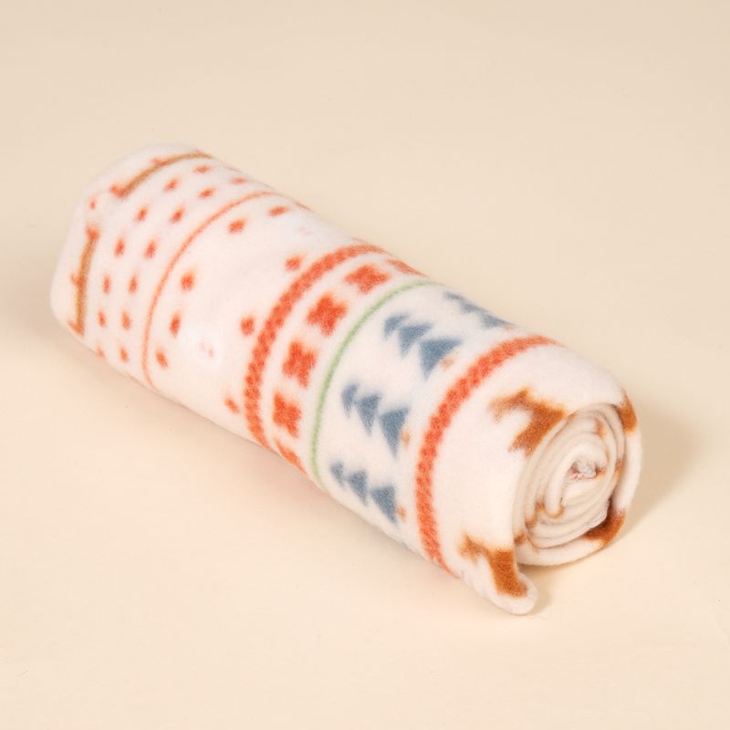TIAKI Cosy Blanket with Nordic Winter Pattern Size S: 100 x 70 cm (L x W)