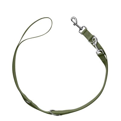 HUNTER London Adjustable Lead – Olive Green 200cm x 10mm (L x W)