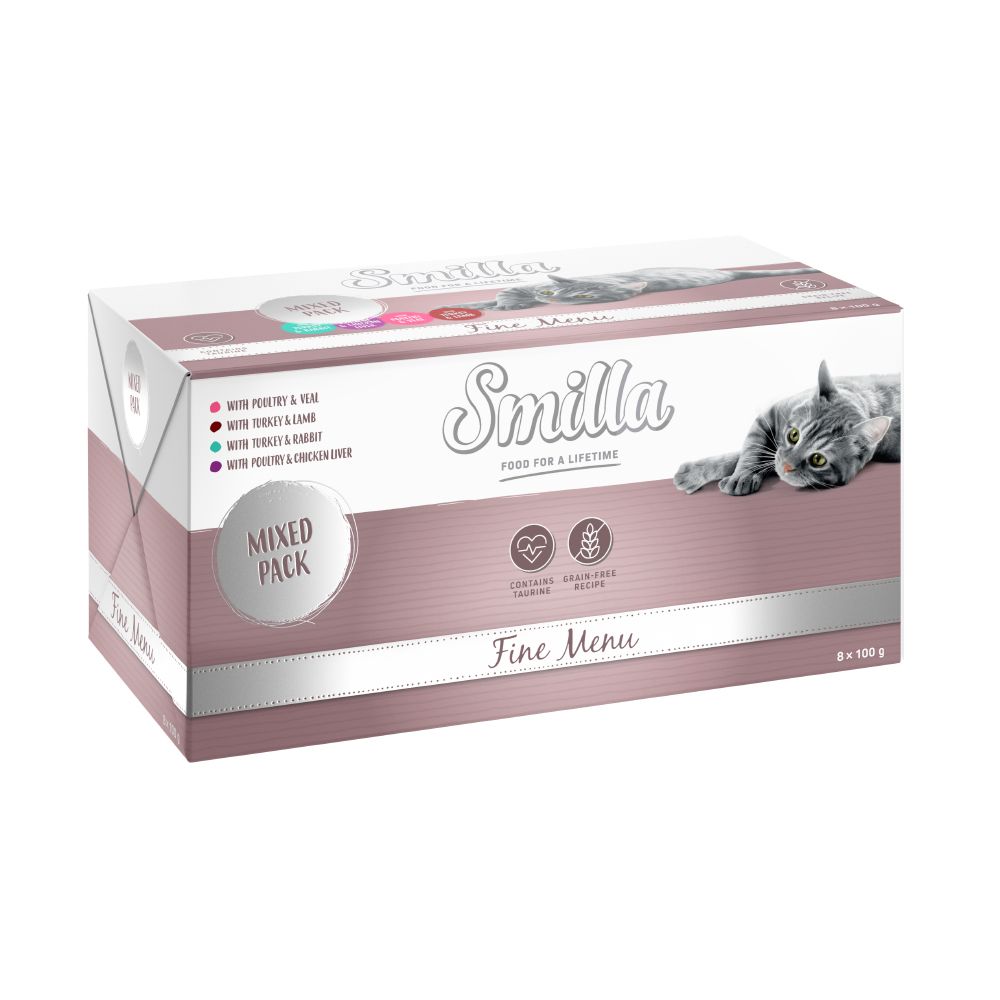 Smilla Fine Menu 8 x 100g Mixed Pack (4 Varieties)
