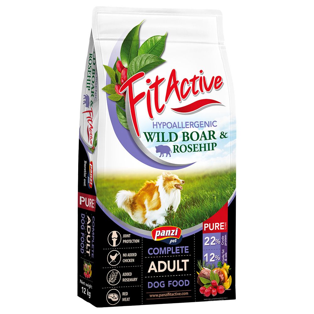 FitActive Pure Hypoallergenic Wild Boar & Rosehip 12kg