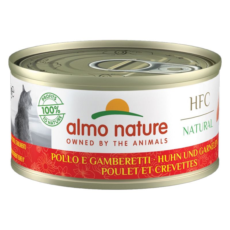 6 x 70g Almo Nature HFC Natural Wet Cat Food - 5 + 1 Free! * Chicken Mixed Pack (3 Varieties) (6 x 70g)