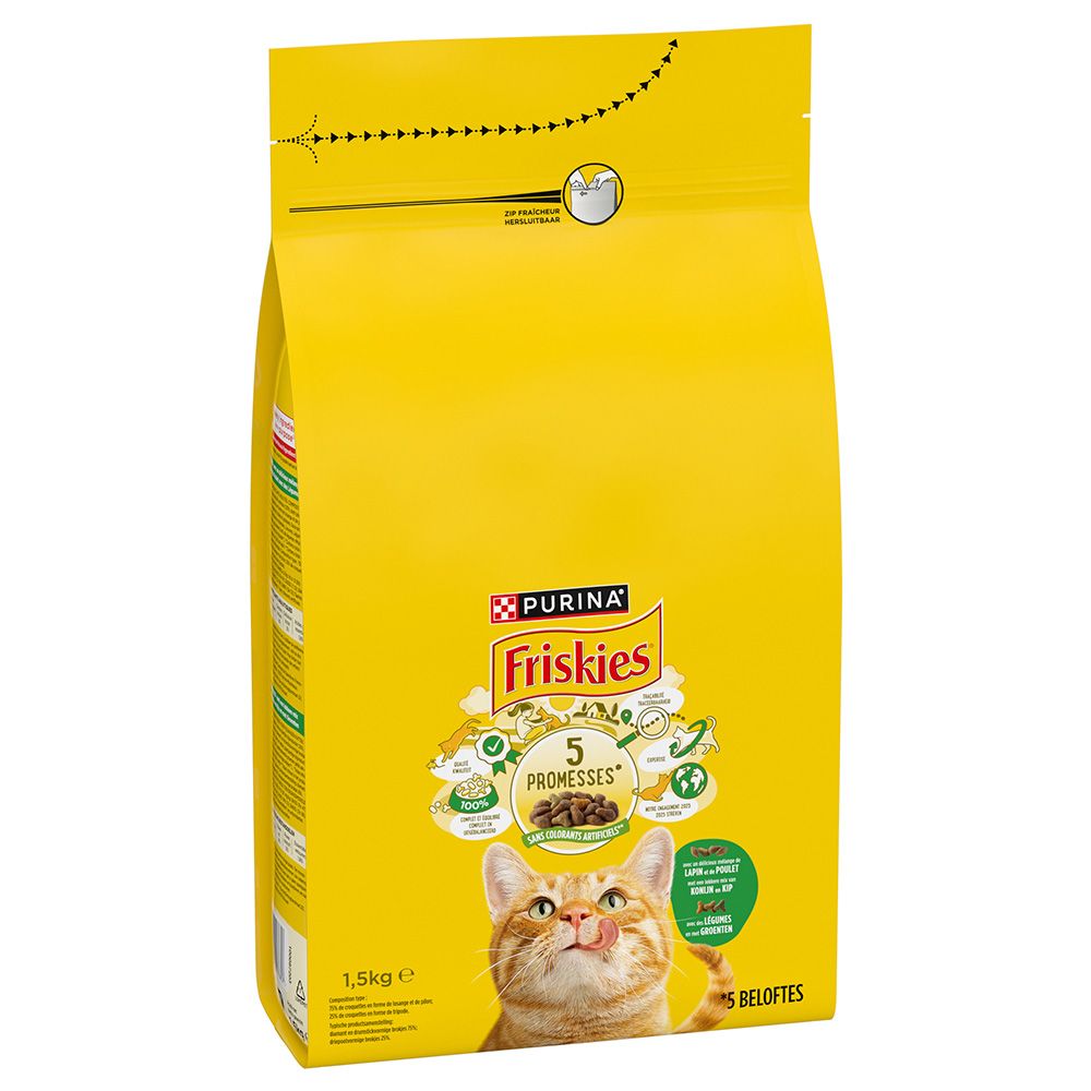PURINA Friskies Cat with Rabbit, Chicken and Vegetables 1.5kg