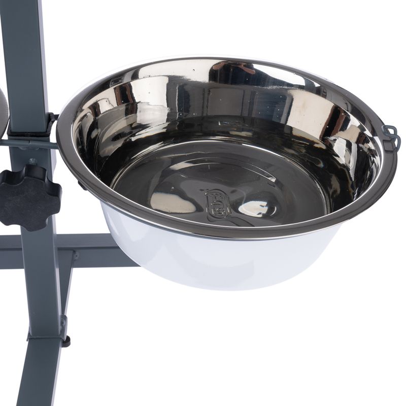 TIAKI Double Bowl with Adjustable Stand 2 x 875ml, diameter 17cm