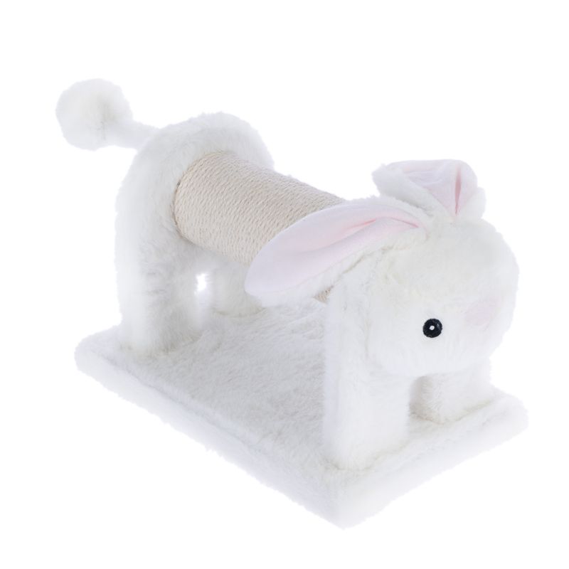 TIAKI Bunny Scratching Post for Cats White