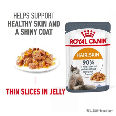 Royal Canin Hair & Skin Care in Jelly 12 x 85g