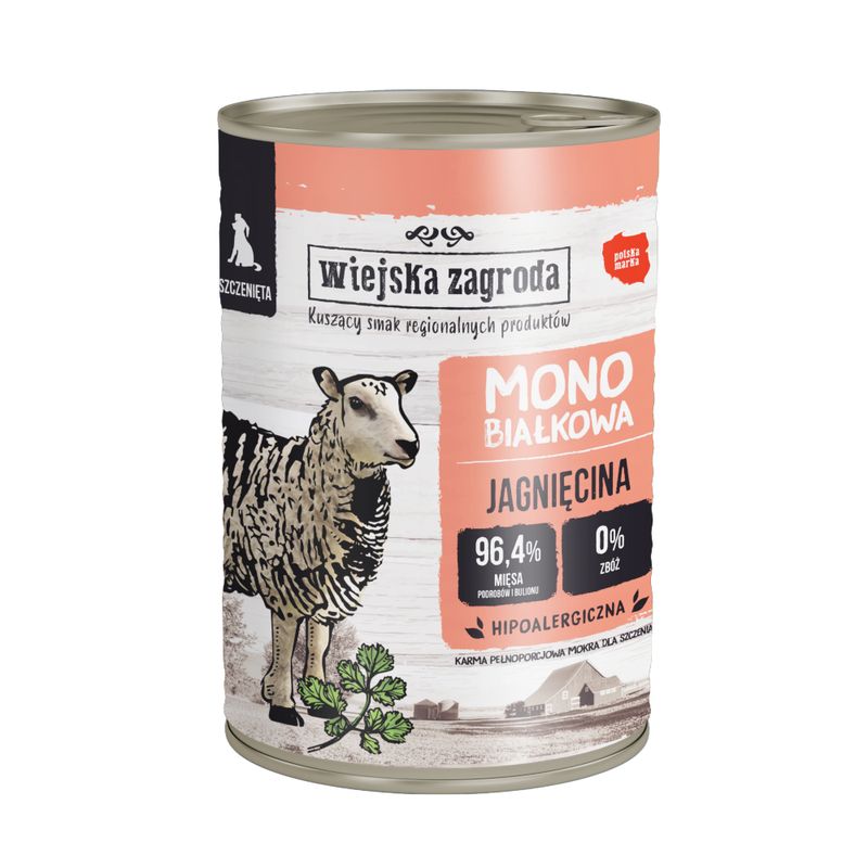 Wiejska Zagroda Dog 12 x 400g Wild Boar & Beef