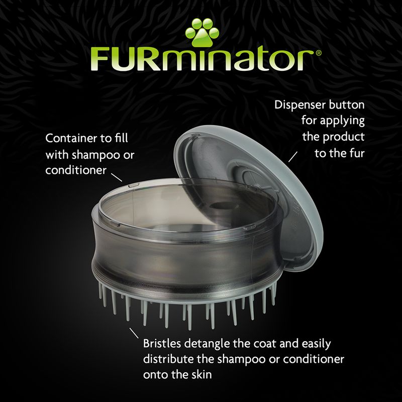 FURminator Bathing Brush 1 Brush: diameter 7.8 x (H) 4.8cm
