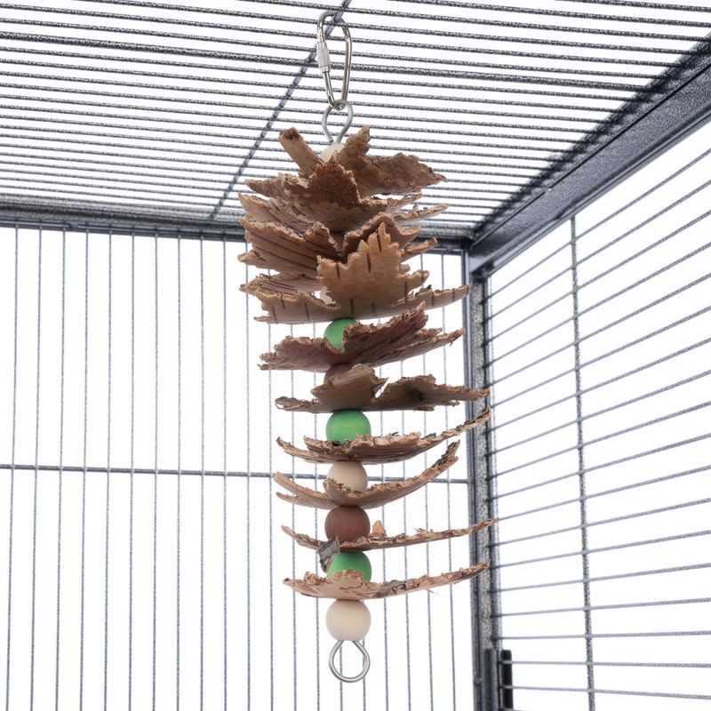 TIAKI Maple Leaf Kebab Nibble Toy for Birds approx. 8 x 5 x 24cm (L x W x H)
